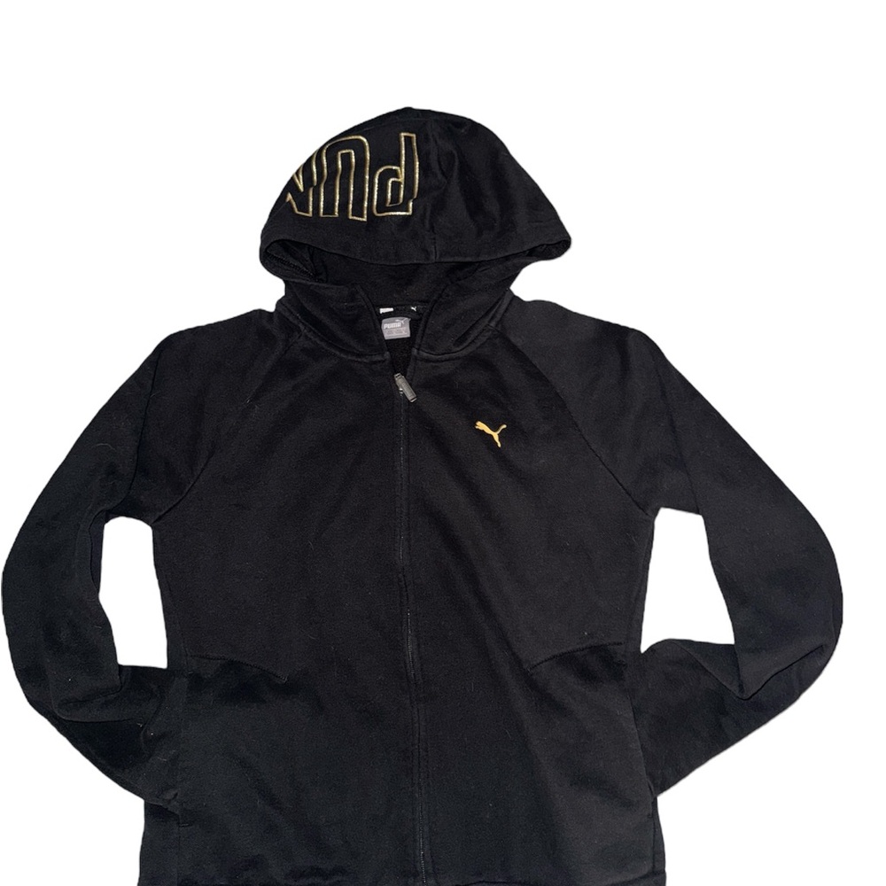 Puma Black and Gold Sweater with Sleek Design
